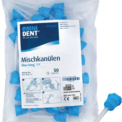 Omni blandekanyler blå lang 1:1