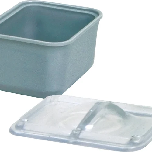 Beholder for smådeler med lokk