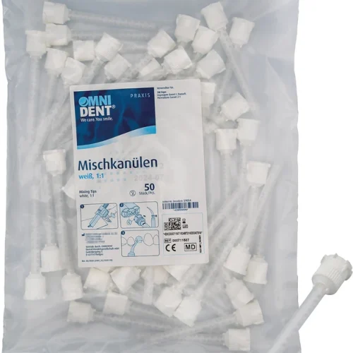 Omni-blandekanyler hvite 1:1