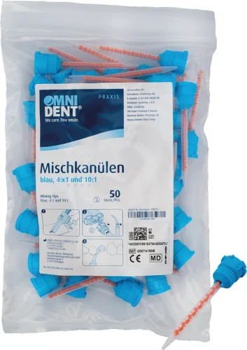 Omni-blandespisser blå 4:1/10:1