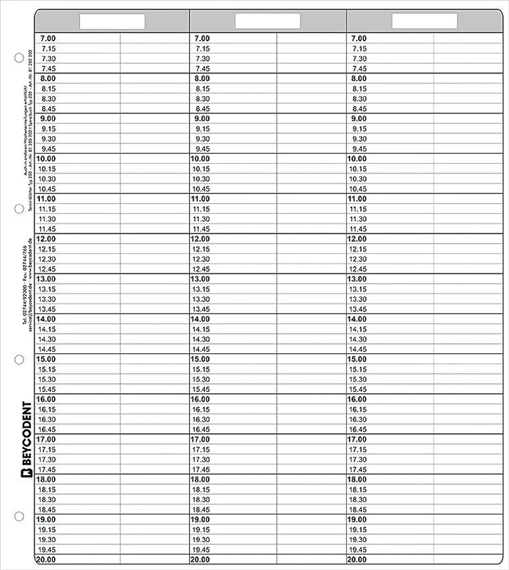 Timeplanark Classic-format