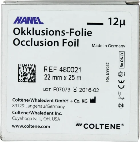 HANEL Okklusjonsfilm, ensidig 12 µm