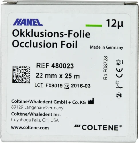 HANEL Okklusjonsfilm, ensidig 12 µm