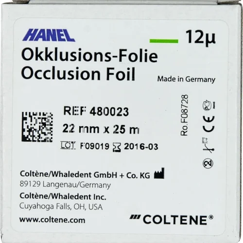 HANEL Okklusjonsfilm, ensidig 12 µm