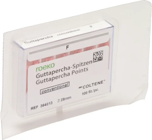 roeko guttaperkaspiser konvensjonell