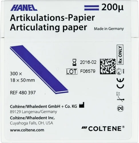 HANEL artikulasjonspapir 200 µm