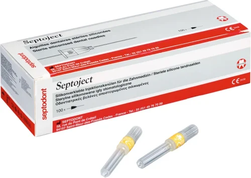 Septoject injeksjonskanyler, 100 stk, G 27/0,4 x 25 mm