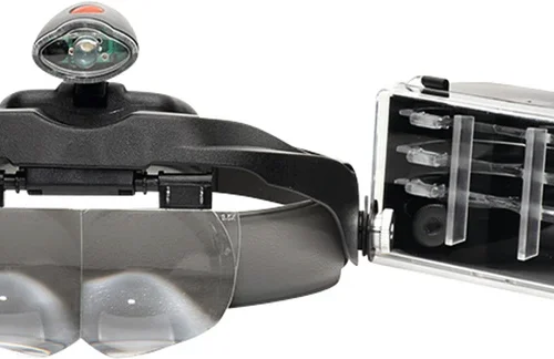 STEREO HODEBÅNDLUPER LED