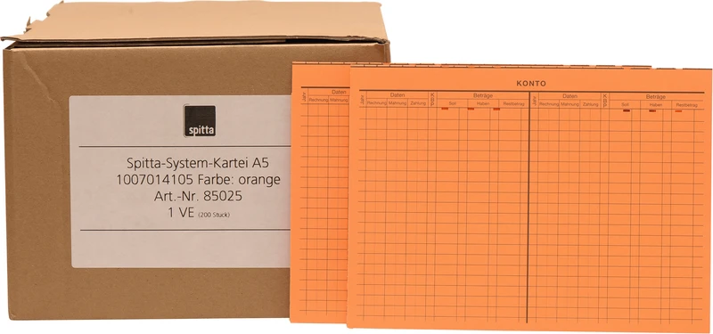 System kartotekkort A5