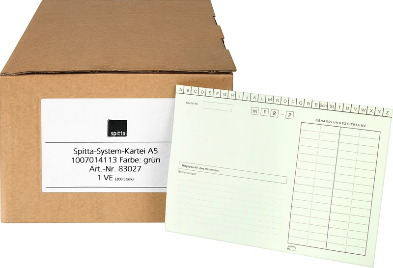 System kartotekkort for Adrema