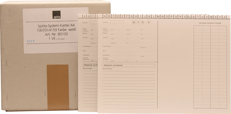 System kartotekkort A4