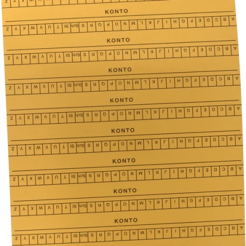 Alfabetlister DIN A5