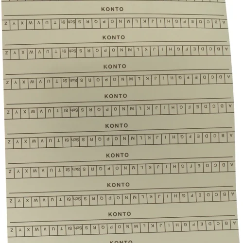 Alfabetlister DIN A5