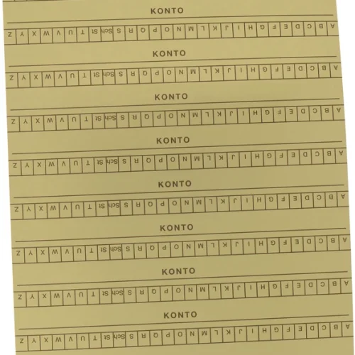 Alfabetlister DIN A5