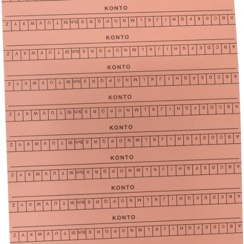 Alfabetlister DIN A5