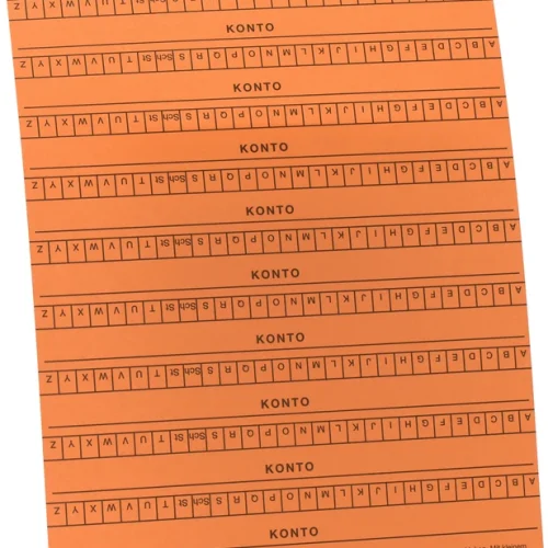 Alfabetlister DIN A5