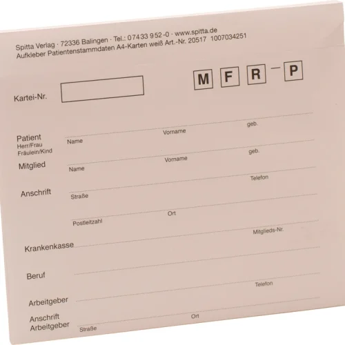 Klistremerker med pasientstamdata