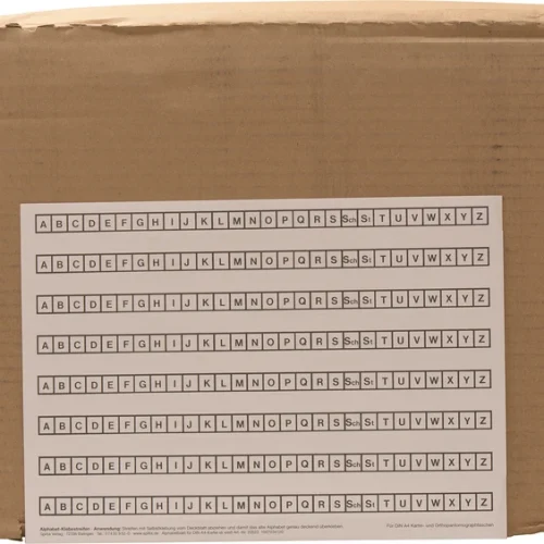 Alfabetlister DIN A4