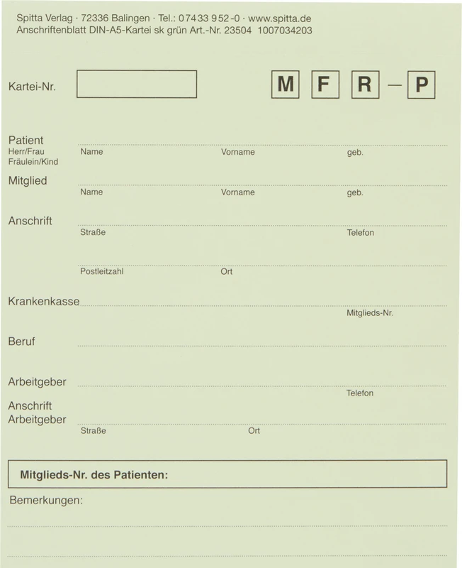 Adresseark for DIN A5-indekskort