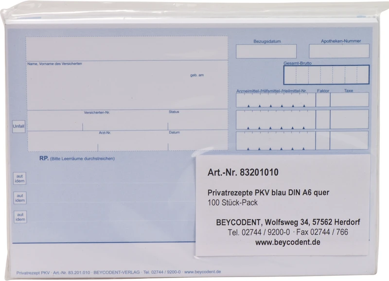 Privatoppskrifter for PKV
