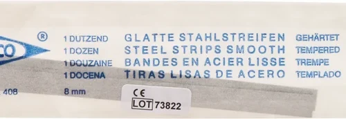 Glatte stålstrimler