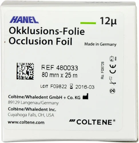 HANEL Okklusjonsfilm, ensidig 12 µm