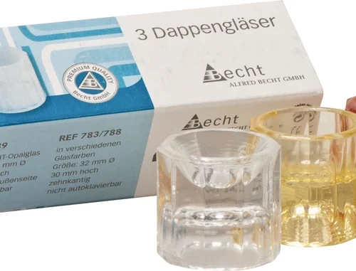 Dappenglass av farget glass