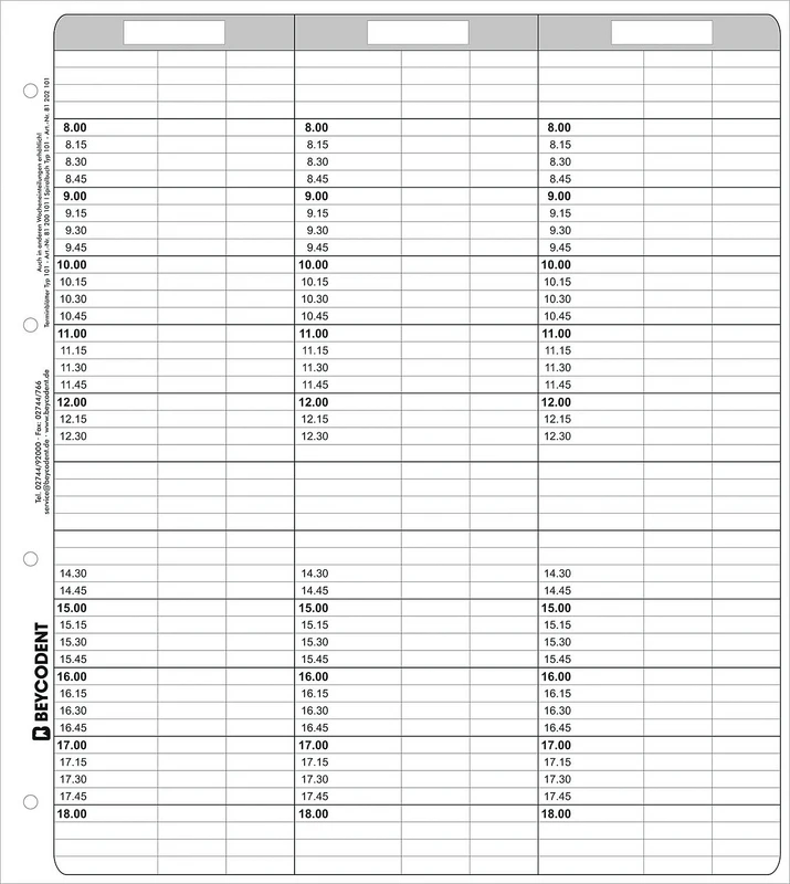 Timeplanark Classic-format