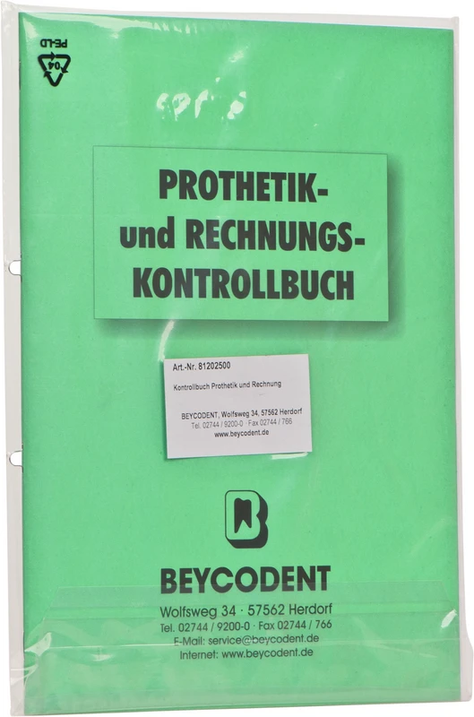 Protetikk- og fakturakontrollbok