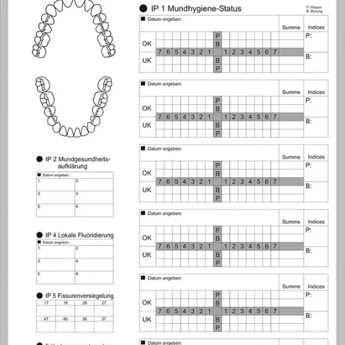 Innleggsblad Munnhelse-status