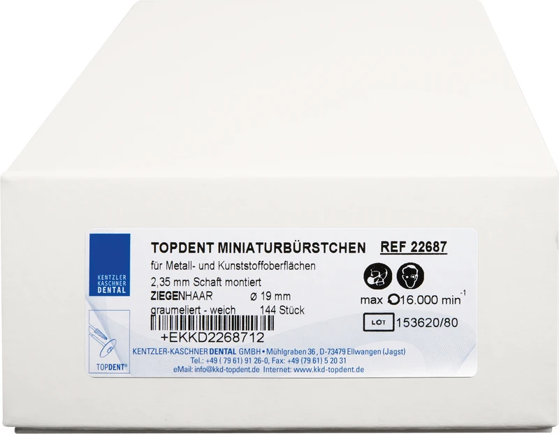 TOPDENT geitehårsbørste