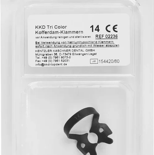 KKD® kofferdamklemmer triColor Antireflect