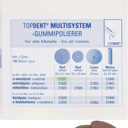 TOPDENT Multisystem-gummipolisher