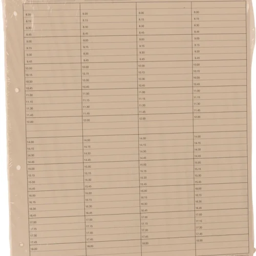 innleggsark 4-spaltet med pause