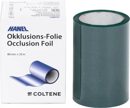 HANEL okklusjonsfolie, dobbeltsidig 12 µm