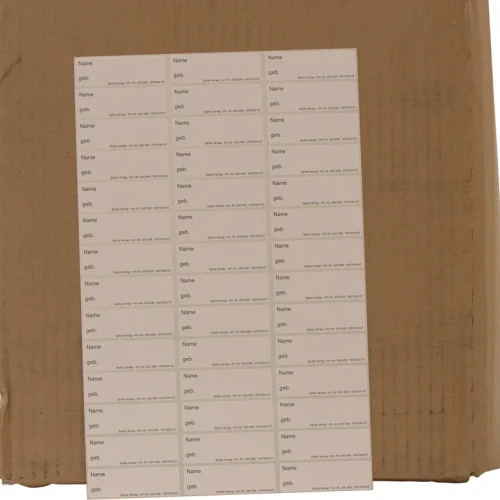 Klistremerker for røntgenkonvolutter