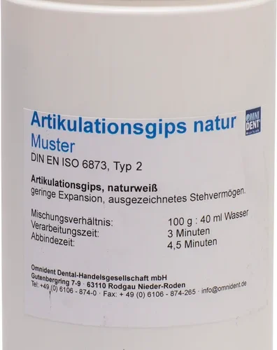 Artikulasjonsgips natur