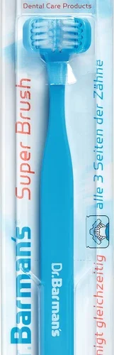 Dr. Barmans Superbrush trehodet tannbørste