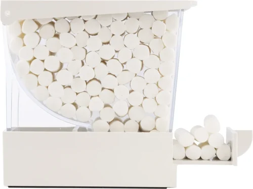 Dispenser i monoart bomullsrull