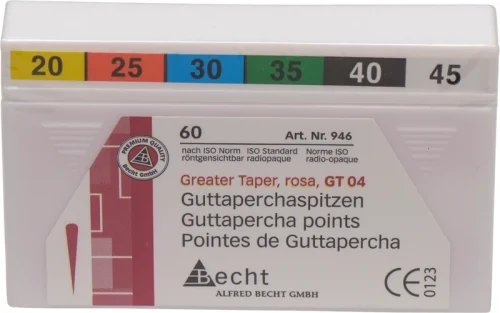 Greater Taper rosa guttaperchapunkter