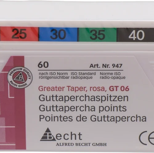 Greater Taper rosa guttaperchapunkter