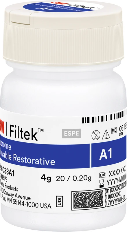 Filtek™ Supreme Flowable, A1, 20 x 0,2g kapsler