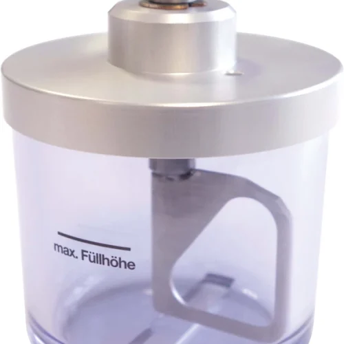 Rørebeholder for alginater