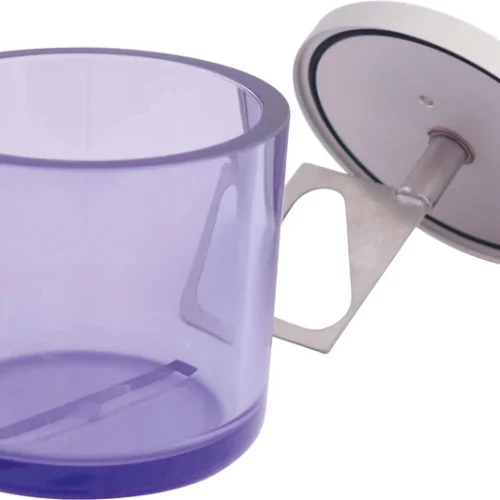 Rørebeholder for alginater