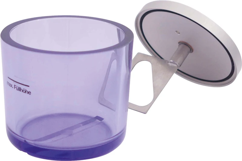 Rørebeholder for alginater