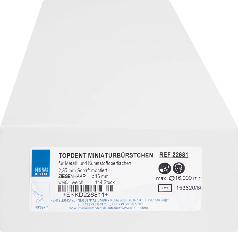 TOPDENT geitehårsbørste