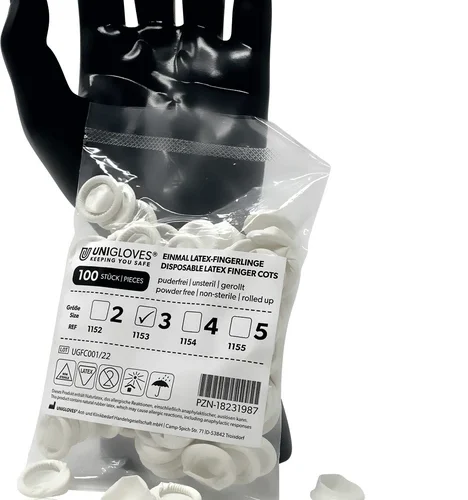 Finger latekshansker