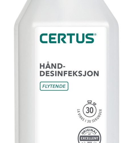 Hånddesinfeksjon 85 % Flytende 600ML 12stk x 1liter