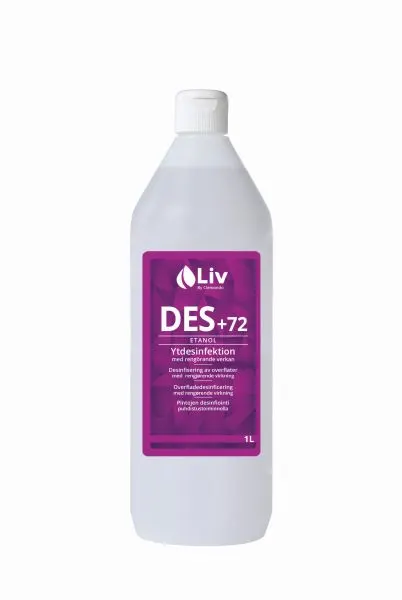 LIV DES +72 OVERFLATEDESINFEKSJON 12x1 LITER