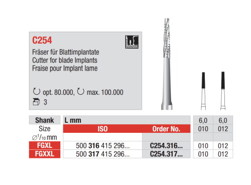 C254A Benfres FGXXL 012, 3 stk